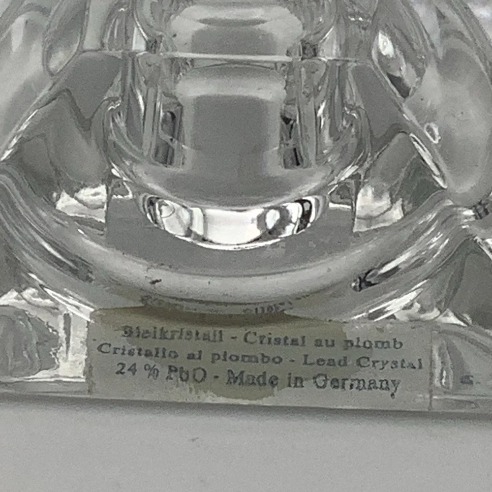 Villeroy & Boch Germany 24% Lead Crystal Candle Holders